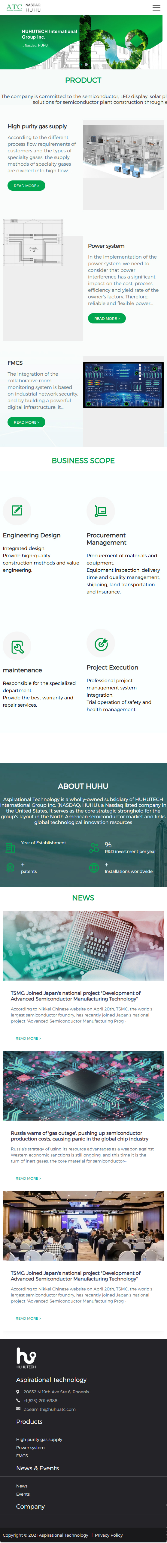 美國納斯達(dá)克上市公司虎虎科技美國英文網(wǎng)站定制制作案例 手機(jī)端預(yù)覽圖