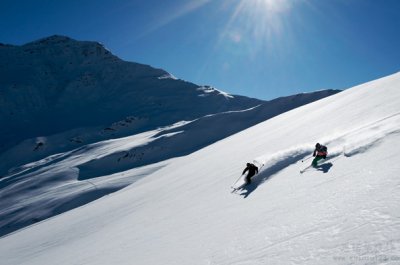 多角度欣賞滑雪服的色彩搭配